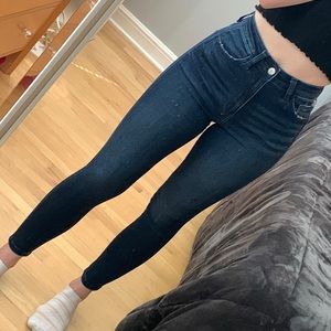 Ultra High Rise Ankle Skinny Jeans
